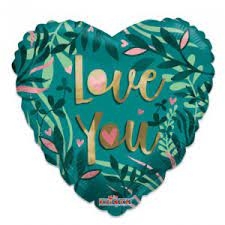 FOLIEBALLON ECO LOVE GREEN (46CM) ()